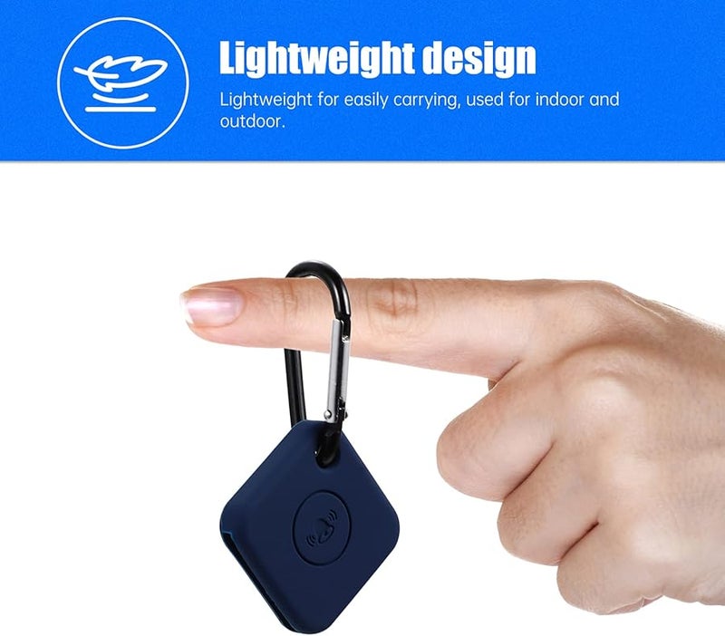 حالة الحماية الذكية Jojofuny Smart Tracer لـ Tile Mate غطاء خفيف الوزن سلسلة مفاتيح أسود - Image 5